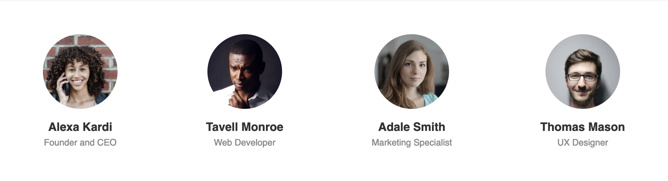 team profiles