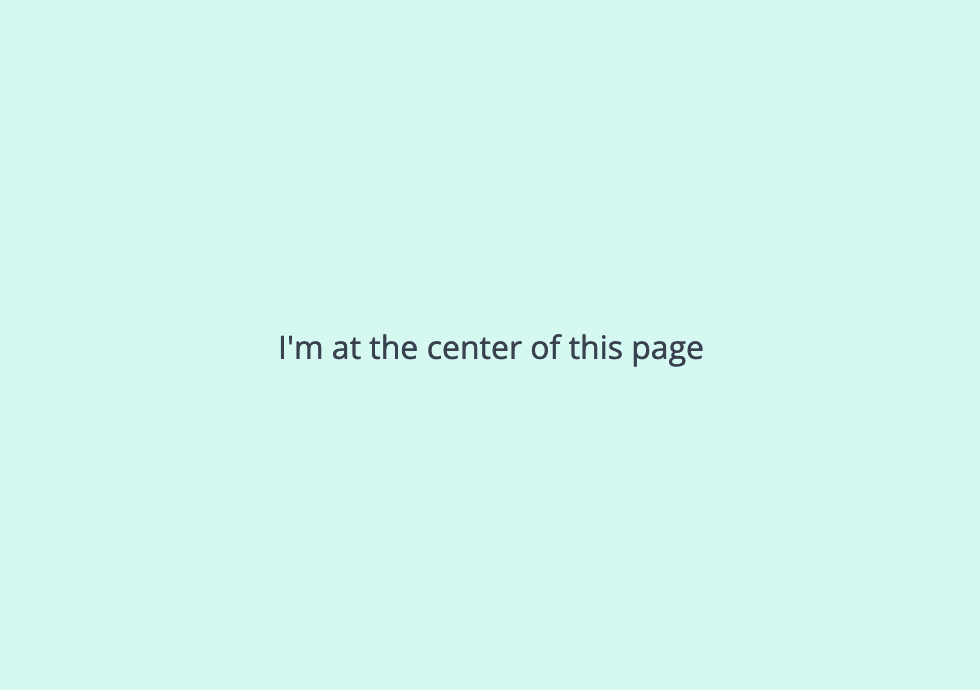center div