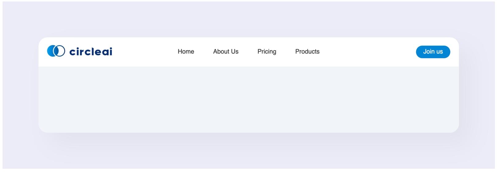 Nav Bar Centered Meun