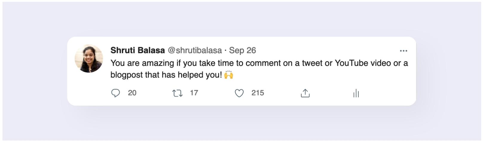 Tweet text