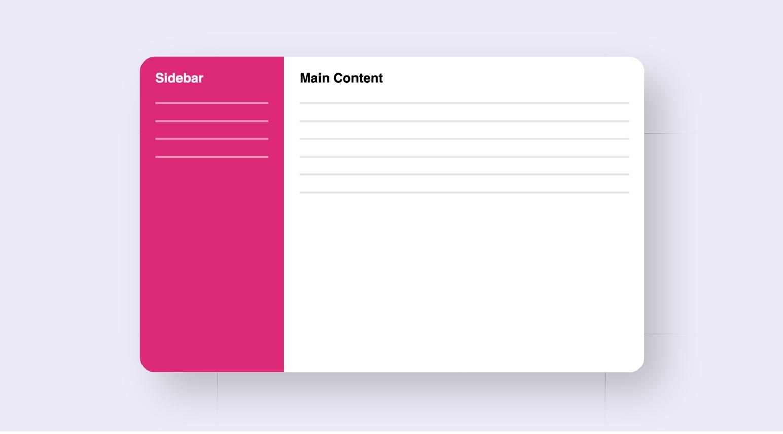 Layout with Sidebar
