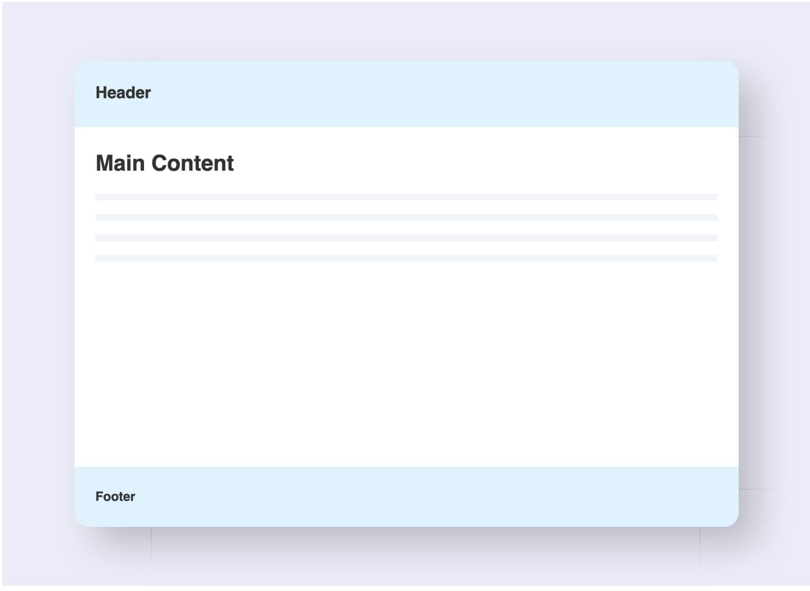 Sticky Footer with Grid