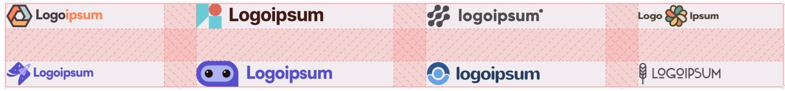 Logos before setting justify-content