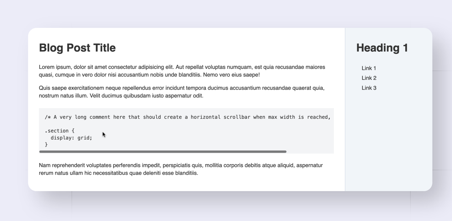 Blog Post Codes