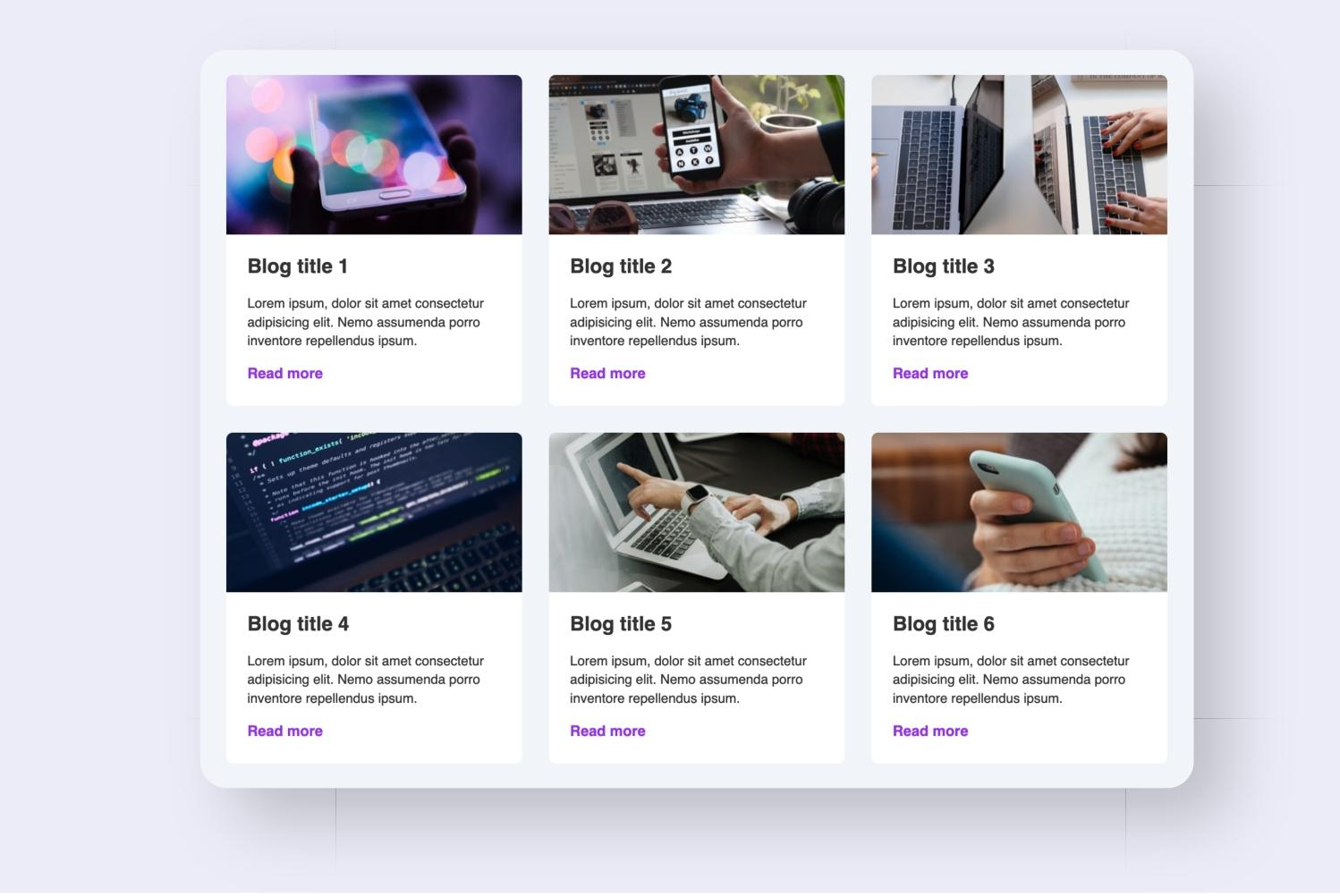 Respinsive Grid without Media Queries